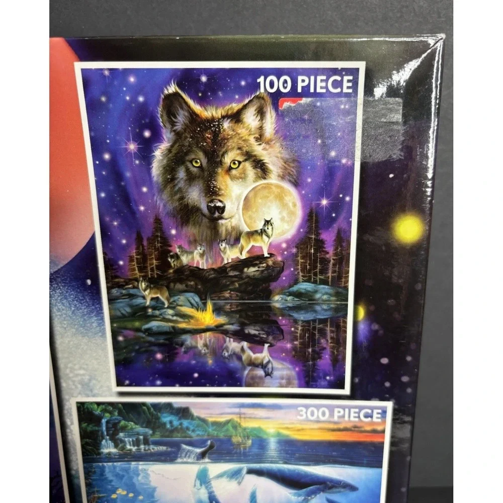 Ceaco Puzzles John Enright Glow In The Dark 3 Pack Puzzle 100 300 500 Pieces NEW